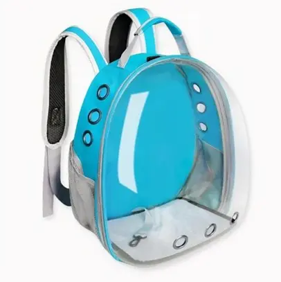 Mochila para mascotas azul-turquesa