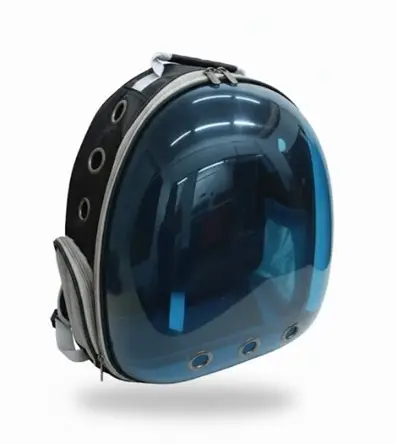 Mochila para mascotas negro-azul