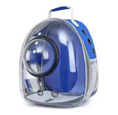 Mochila para mascotas negro-azul