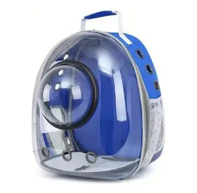 Mochila para mascotas negro-azul