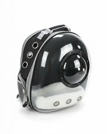 Mochila para mascotas negro- gris