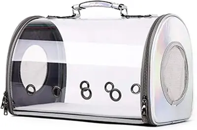 Transportador para mascotas gris