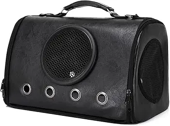 Transportador-maletín para mascotas negro