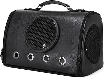 Transportador-maletín para mascotas negro